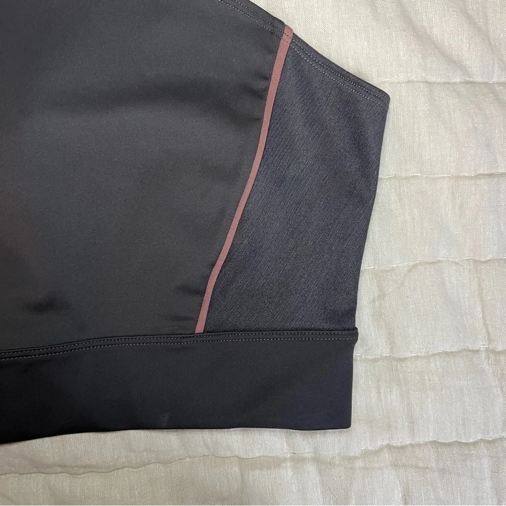 Under Armour Misty Copeland Asymmetrical Gray Sports Bra Crop Top Size Small